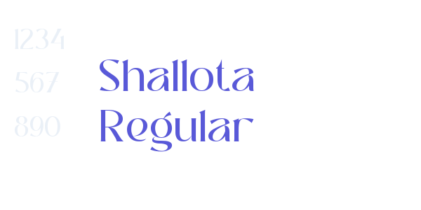 Shallota Regular font free