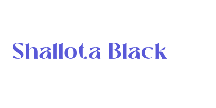 Shallota Black Font Download