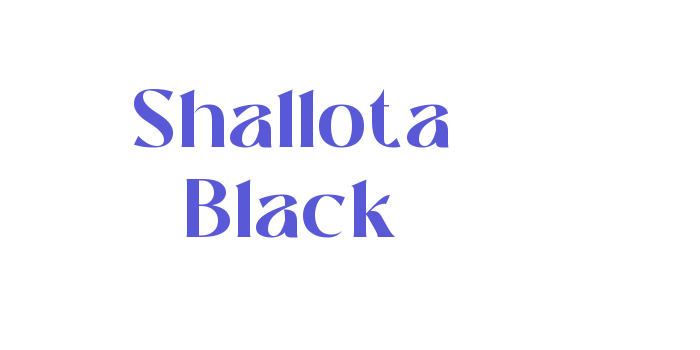 Shallota Black Font