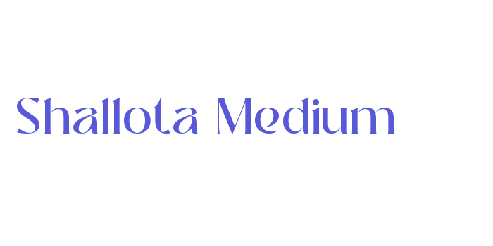 Shallota Medium Font Download