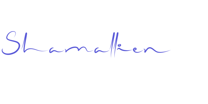 Shamallien Font