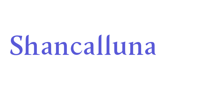 Shancalluna Font