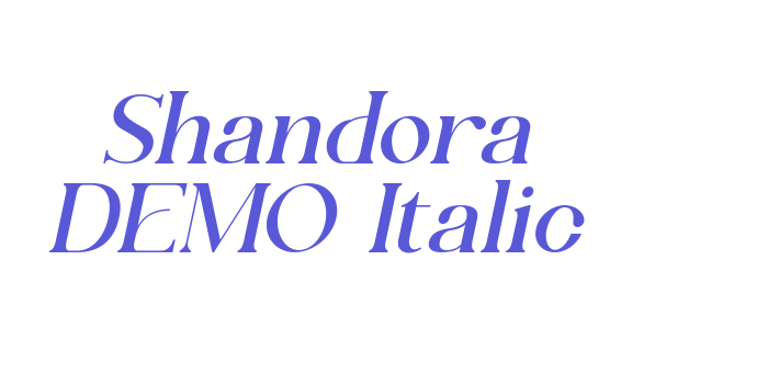 Shandora DEMO Italic Font Download