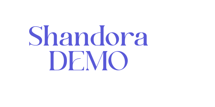 Shandora DEMO Font Download