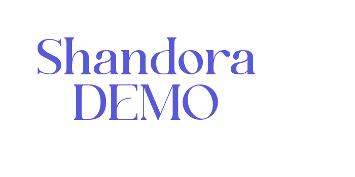 Shandora DEMO Font