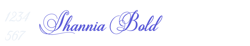 Shannia Bold-related font