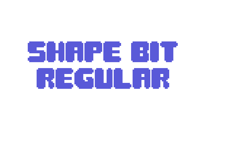 Shape Bit Regular Font Download