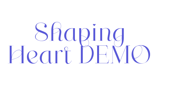 Shaping Heart DEMO font