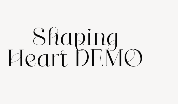 Shaping Heart DEMO Font