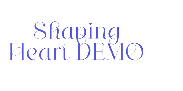 Shaping Heart DEMO Font Download