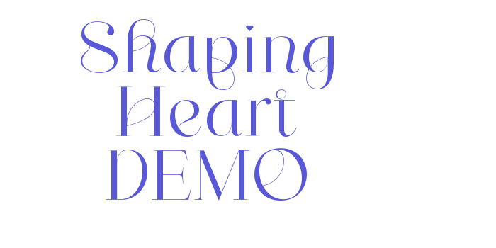 Shaping Heart DEMO Font