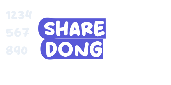 Share Dong font free