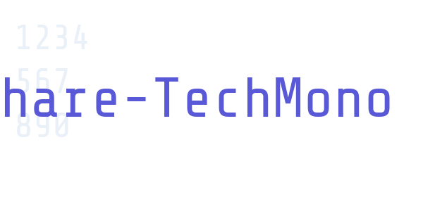 Share-TechMono font free