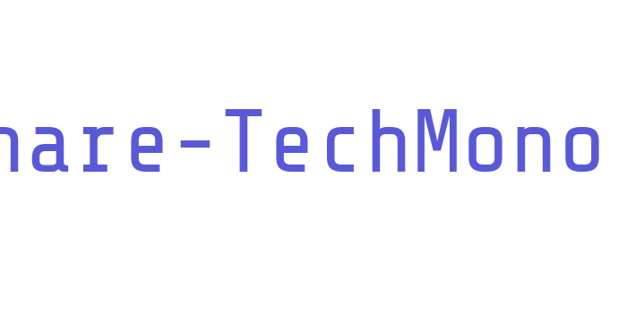 Share-TechMono Font