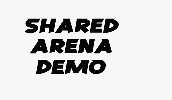 Shared Arena Demo Font