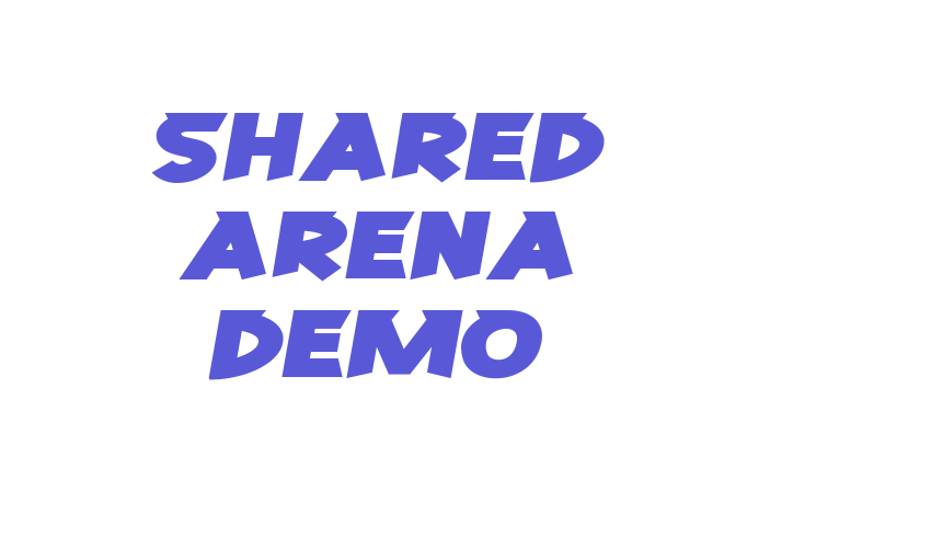 Shared Arena Demo Font