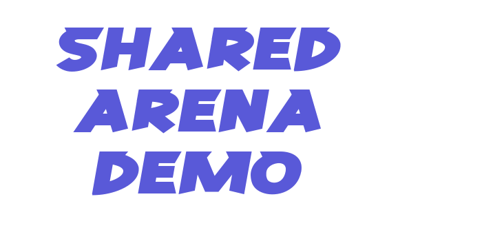 Shared Arena Demo Font