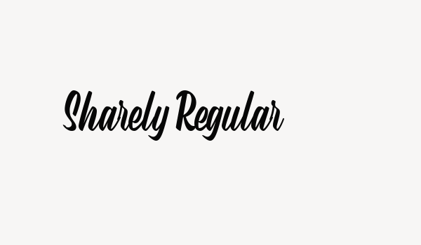 Sharely Regular Font