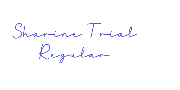 Sharine Trial Regular Font Download