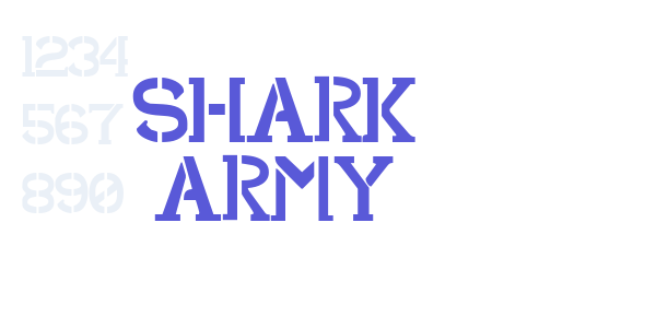 Shark Army font