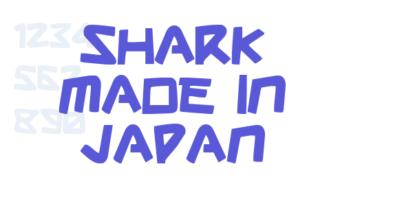 Shark Made In Japan font free