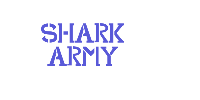 Shark Army Font Download