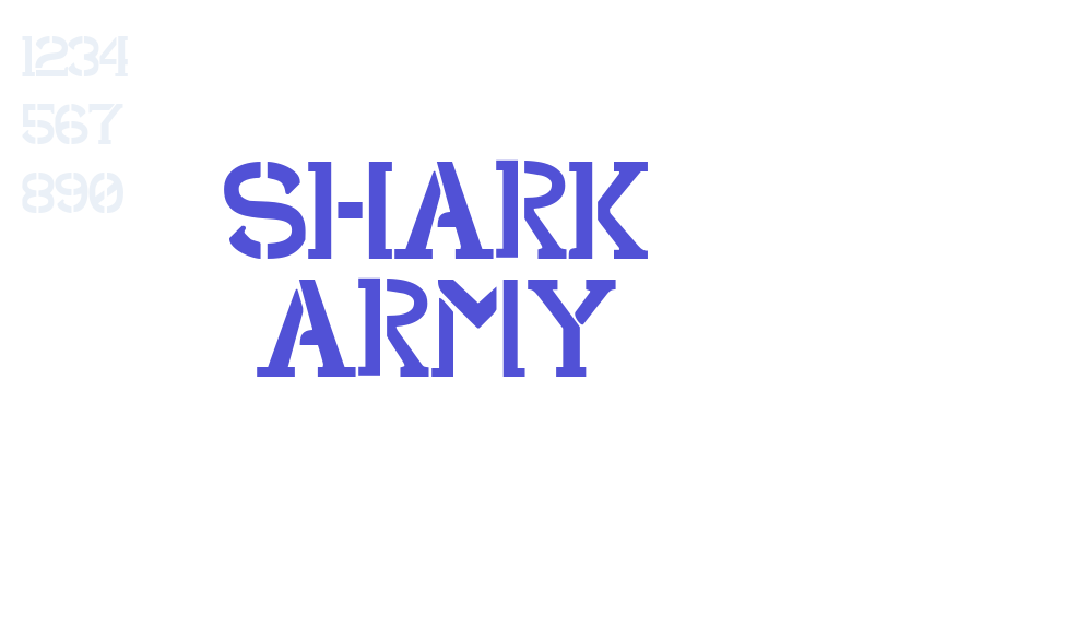 Shark Army-font-download