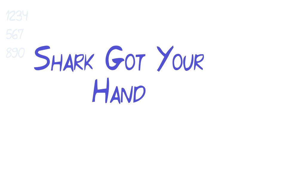 Shark Got Your Hand-font-download