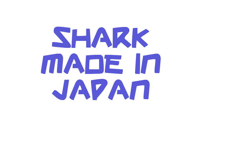 Shark Made In Japan Font Download