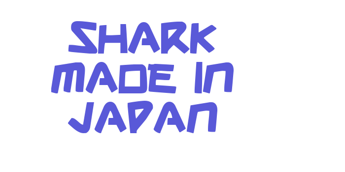 Shark Made In Japan Font Download