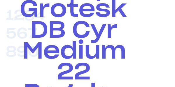 Sharp Grotesk DB Cyr Medium 22 Regular font free