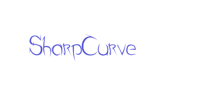 SharpCurve Font