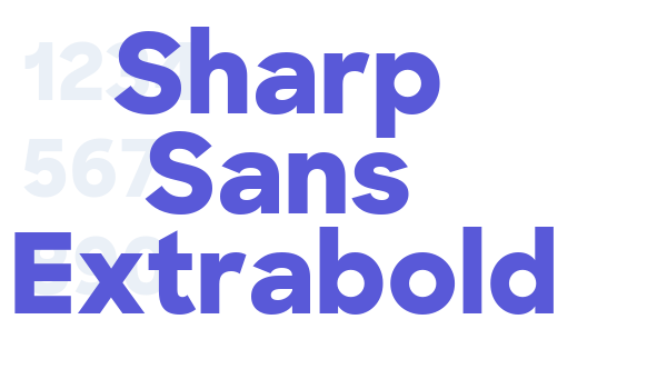 Sharp Sans Extrabold font free