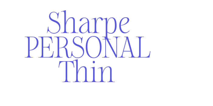 Sharpe PERSONAL Thin Font Download