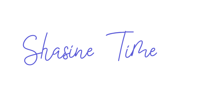 Shasine Time Font Download