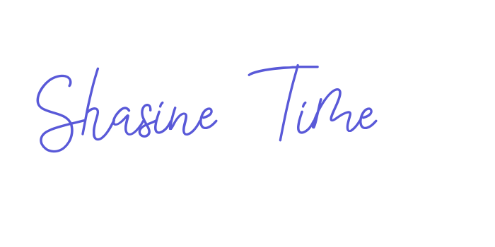 Shasine Time Font