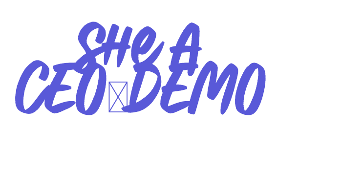 She A CEO-DEMO Font Download