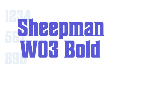 Sheepman W03 Bold font free