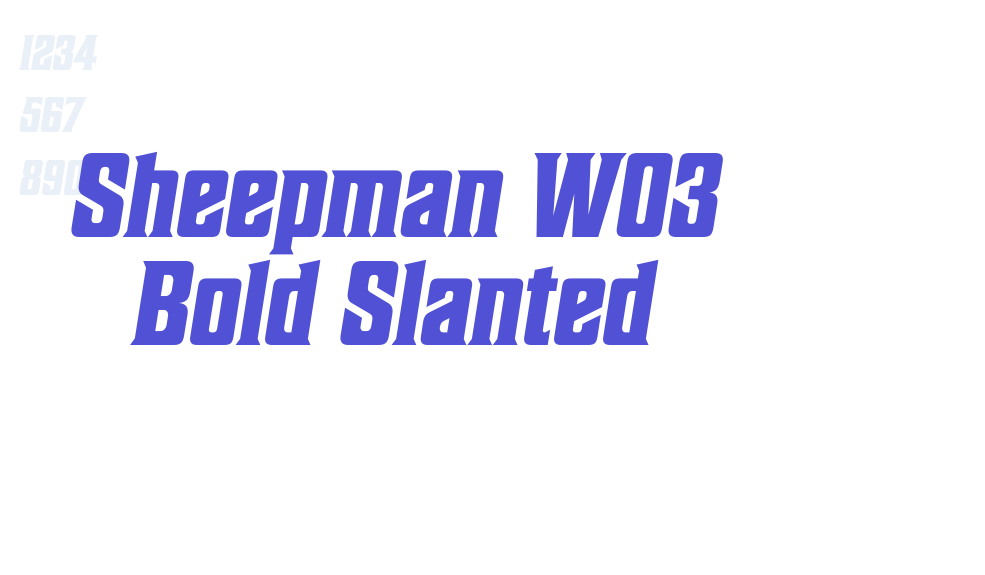 Sheepman W03 Bold Slanted-font-download