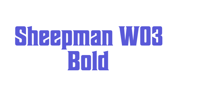 Sheepman W03 Bold Font Download