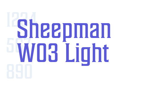 Sheepman W03 Light Font