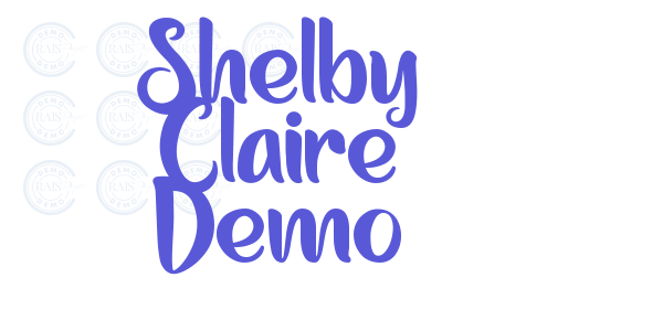 Shelby Claire Demo font free