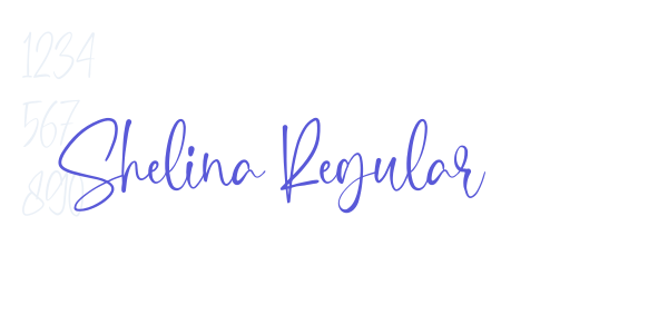 Shelina Regular font