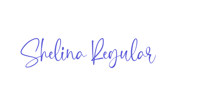 Shelina Regular Font Download