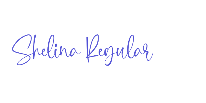 Shelina Regular Font