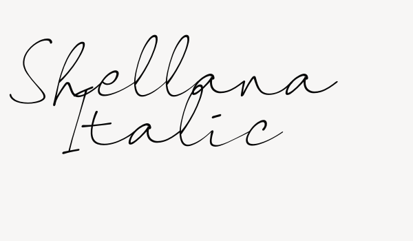 Shellana Italic Font