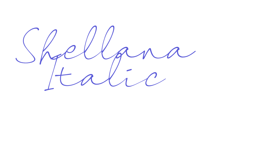 Shellana Italic Font