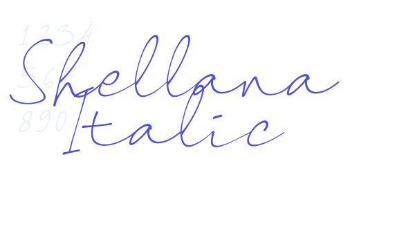 Shellana Italic font download