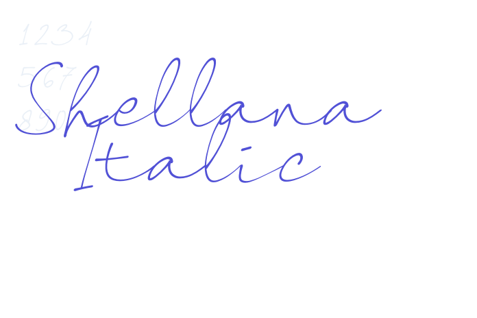 Shellana Italic font download