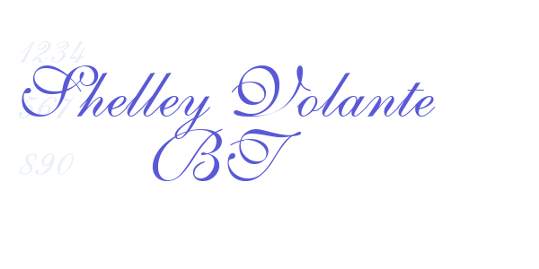 Shelley Volante BT font